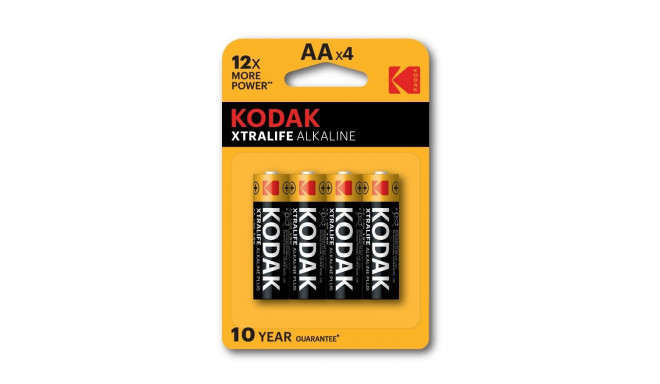 Kodak patarei XTRALIFE Alkaline AA 4tk