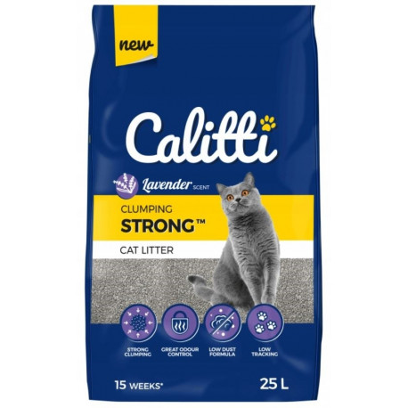 Calitti cat litter Clumping Strong Bentonite Lavender 25L