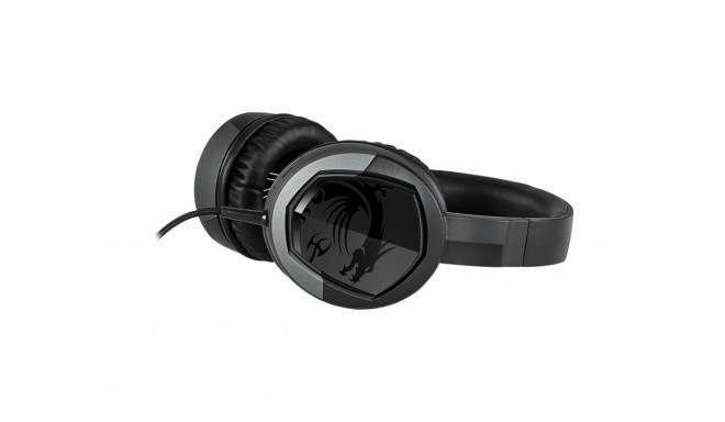 MSI IMMERSE GH30 V2 Gaming Headset 'Black with Iconic Dragon Logo, Wired Inline Audio with splitter 
