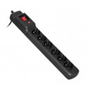 Activejet COMBO 6GN 5M black power strip with cord