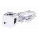 Allocacoc pikendusjuhe PowerCube Extended 4-pesa USB E FR 3m