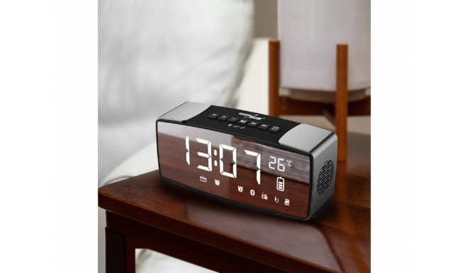 Greenblue 62917 digitaalne kell must, hall