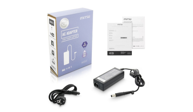 notebook charger mitsu 18.5v 3.5a (7.4x5.0 pin) - hp, compaq 65W