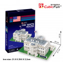 CUBICFUN 3D puzle Baltais Nams, ASV