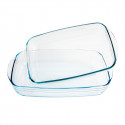 Ahjunõude komplekt Ô Cuisine Borosilikaatklaas (2 pcs)