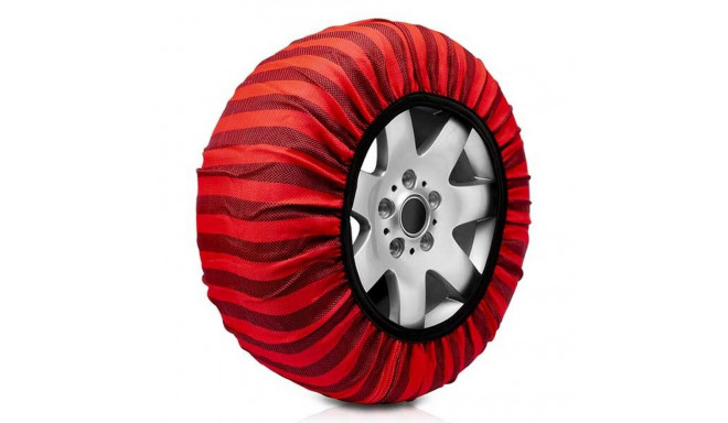 Car Snow Chains Classic Red Textile Size 54