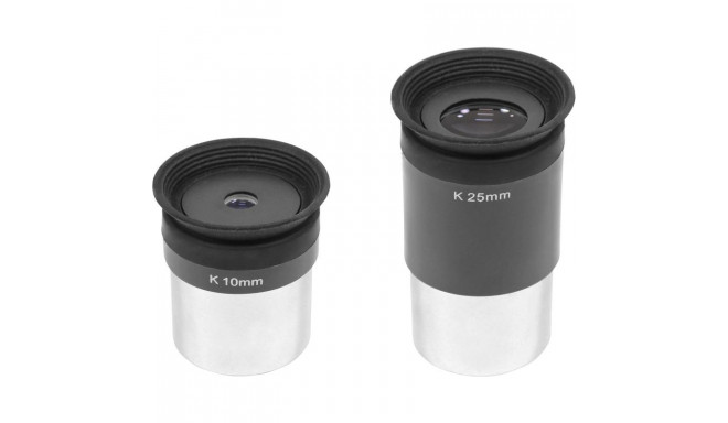 Eyepiece set K 10mm and K 25mm, Omegon