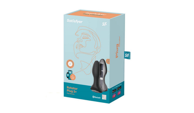 SATISFYER ROTATOR PLUG 2+ PLUG VIBRATOR NEGRO NEGRO 1UN