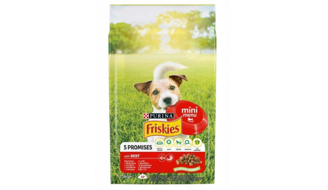 FRISKIES Mini Menu veiselihaga köögiviljadega kuiv koeratoit 1.5 kg