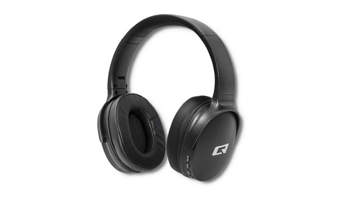 Qoltec 50851 Wireless Headphones with microphone Super Bass | Dynamic | BT | Black