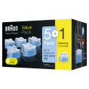 Braun CCR5 + 1 cleaning cartridges, 6 pack