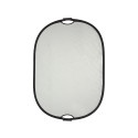 Quadralite Collapsible Reflector w/Grip 90x120cm, silver/white