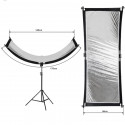 Quadralite curver reflector with frame