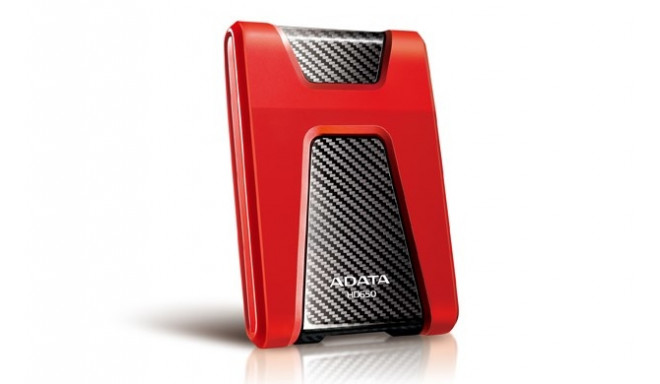 Adata external HDD 1000GB DashDrive Durable HD650, red