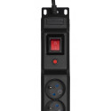 Activejet COMBO 12 socket power strip 3m black