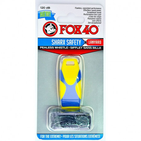 FOX40 Sharx Safety Whistle + Lanyard 8703-2208