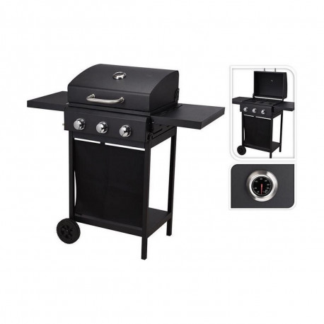 Gaasi grill Vaggan 139 x 56,5 x 106 cm Must