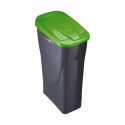 Rubbish bin Black/Green polypropylene (15 L)