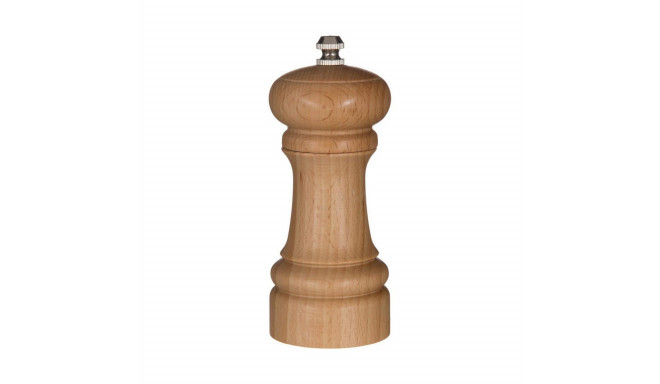 2 in 1 Salt and Pepper Mill Secret de Gourmet Brown Wood 14,5 x 5,5 cm