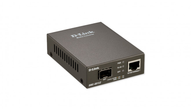 D-Link | 1000BaseT to SFP Standalone Media Converter | DMC-G01LC | Gigabit SFP port | 10/100/1000 Mb