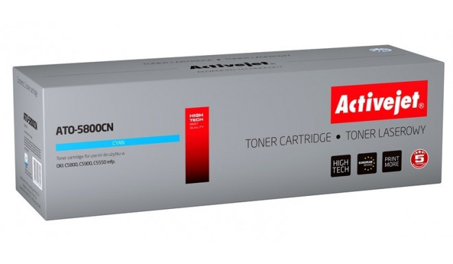 Activejet ATO-5800CN toner (replacement for OKI 43324423; Supreme; 5000 pages; blue)