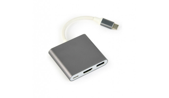 Gembird A-CM-HDMIF-02-SG USB graphics adapter 3840 x 2160 pixels Grey