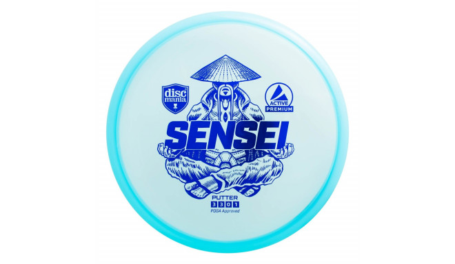 Discgolf DISCMANIA Putter SENSEI Active Premium Blue 3/3/0/1