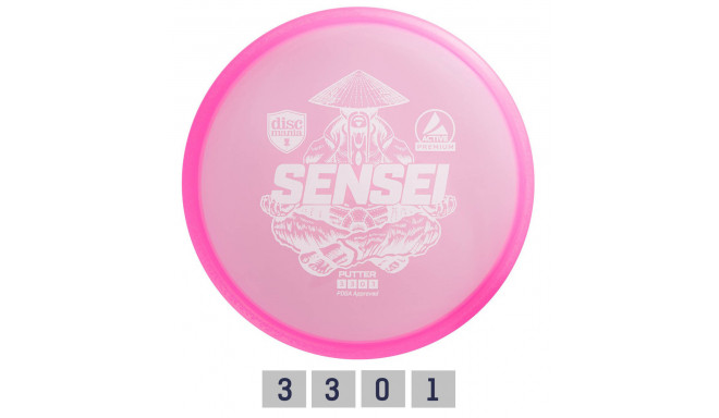 Discgolf DISCMANIA Putter SENSEI Active Premium Pink 3/3/0/1