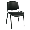 Guest chair ISO black imitation leather/black