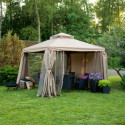 Gazebo LEGEND 2,91x2,91xH2/2,8m, beige