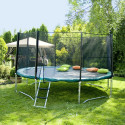 Trampoline D426cm with green pad