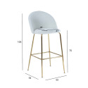 Bar chair BEETLE white