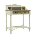 Dressing table SAMIRA 80x48xH101cm, antique white/natural