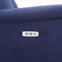 Recliner armchair MILO recliner, blue