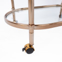 Serving cart GENUA 88x39xH76cm, golden