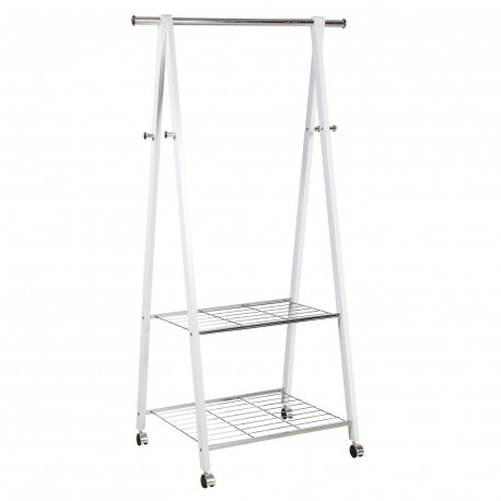 Clothes hanger FOREST white/chrome