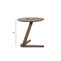 Side table LANA D50xH50cm, walnut