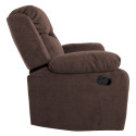 Armchair DIXON recliner, brown