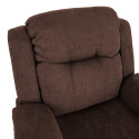 Atpūtas krēsls DIXON ar manuālu mehānismu 99x95xH102cm, brūns