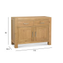 Side board TURIN 110x46,5xH82cm, light oak