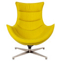 Atpūtas krēsls GRAND EXTRA 86x84xH96cm, sinepju dzeltens audums