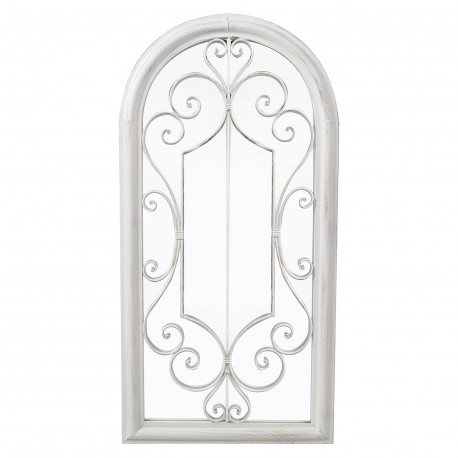 Peegel SECRET GARDEN 49x4xH96,5cm, antiikvalge metallraam