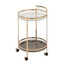 Serving cart GENUA D52xH79cm, gold