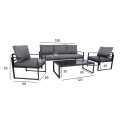 Garden furniture set LEIPZIG table, sofa, 2 chairs