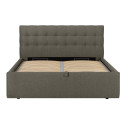 Bed LEENA 160x200cm, dark beige