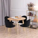 Dining table ROXBY, D105xH76cm, oak