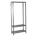 Hallway shelf STRAIGHT 85x32xH180cm, black