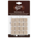 Furniture protective felt pads 18x18mm, 16pcs, beige
