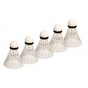 Badminton shuttles AVENTO 46SB 5pcs White/Black