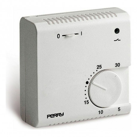 Termostaat Perry 03016 Valge Analoog